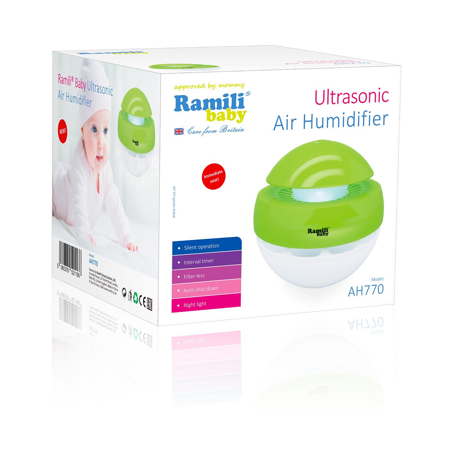 Ультразвуковой увлажнитель воздуха для детской Ramili Baby AH770  